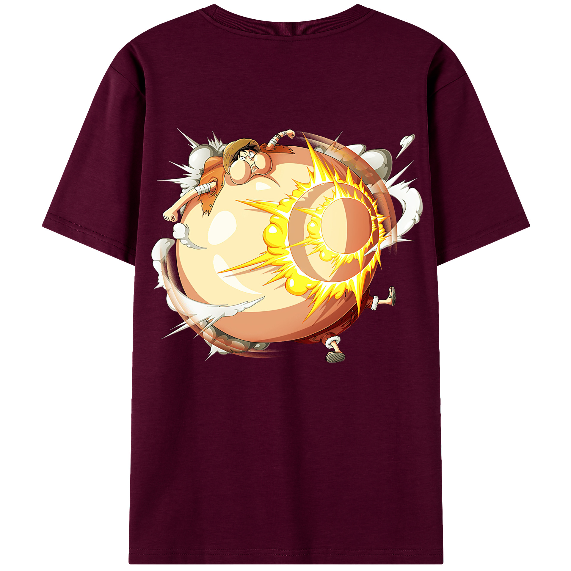 （画像用） ワンピース モンキー・D・ルフィ ONE PIECE Monkey D. Luffy レディース半袖Tシャツ(バックプリント)